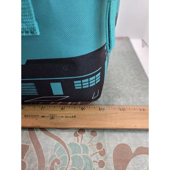 Trader Joe’s MINI TOTE Insulated Bag TEAL Cooler NEW WITH TAGS 6x6x10 Inch - Picture 4 of 8